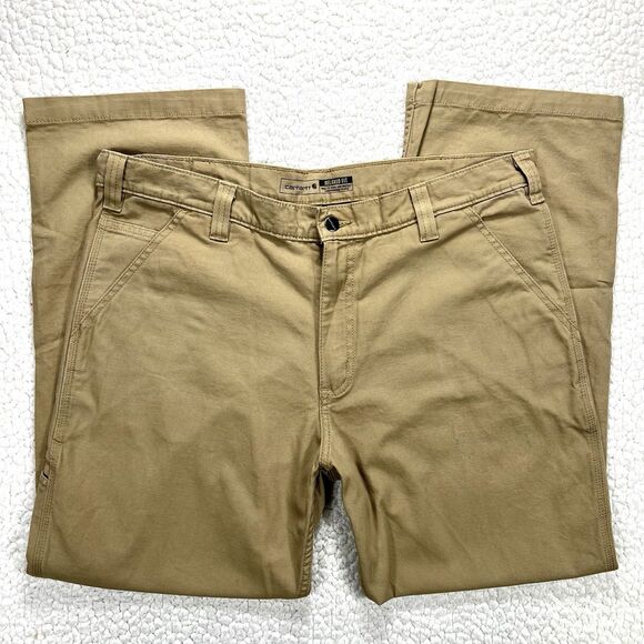 Carhartt Rugged Flex Canvas Pants Men’s 38x30 (Actual 37x29) Relaxed Workwear - Picture 1 of 14